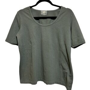 Blue Fish Clothing Women's Gray Cotton Lycra T Shirt Size 2 Casual Comfort‎